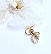 CALLIGRAPHIC 'J' INITIAL DIAMOND PENDANT — VIVAAN