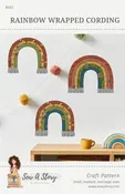 Macrame Rainbow, Rainbow Wrapped Cording Pattern