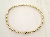 14kt Gold Filled Stretch Bracelet - Style 4 Medium
