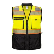 Portwest High Visibility Premium Surveyor Vest, Class 2, Yellow/Black