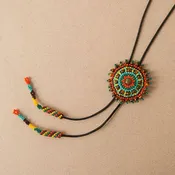 Cattle Kai - Native Beaded Bolo Tie