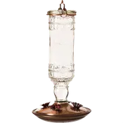 Hummingbird Clear Vintage-Style Bottle Feeder 10 oz