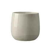 7121-06-2193 - 5.5" Milan Ceramic Planter Taupe Stone - 6/Cs