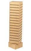 12 inch Rotating Maple Slatwall Tower