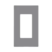 Leviton 3004971 Decora Light Gray 1 Gang Polycarbonate Screwless Wall Plate EA