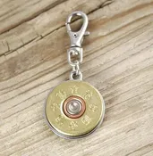 16 Gauge Brass Bullet Pet Tag Laser Engraved Dark TNR