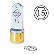 1/2″ Diameter Hexagon Circle Inspection Stamp