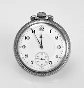 1918 Elgin 16s 17j Pocket Watch Pendant Keystone Open Face Running for Repair