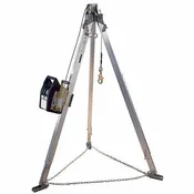 3M DBI-Sala 8301080 Confined Space Aluminum Tripod 7 ft to 7 ft Ht, 60 ft Cable Lg, Steel, Includes Winch