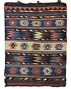 19th C Antique Tribal Shahsavan Caucasian Mafrash Panel, Bagface - 26" X 18"