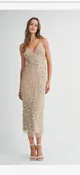 3D Embellished Deep V Neck Cami Dress&nbsp;
