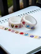 1.5cmx5m Straw Hats Emblems Washi Tape