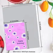 1818 Farm Anemone, Greeting Card (#8133CA)