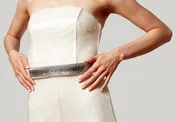 Baguette Deco Gems Belt Silver