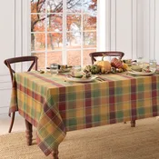 Autumn Acres Plaid Tablecloth