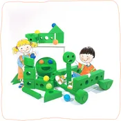 Bright Day Medium Green Blocks