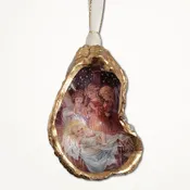 Angel Adoration • Oyster Shell Ornament