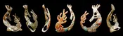Abalone Kokopelli With Ant by Andres Lementino