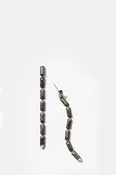Baguette Stiletto Earrings - Pyrite