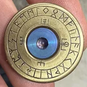 Bright  Viking Compass, Brass Stem Cap — Blaze Bicycles