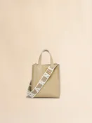 Sac Museo Mini en cuir beige