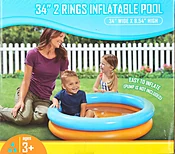 2 Ring Infatable Pool 34''
