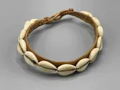 Cowrie Shell Leather Clasp Anklet
