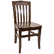 Beechwood Vertical Slat Restaurant Chair