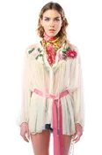 Amora Hand Embellished Chiffon Blouse