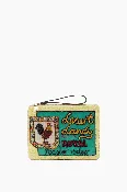 Ace Rooster Embellished Clutch in Multi