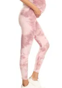 Pink Tie Dye Maternity Leggings