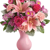 Teleflora's Lush Blush Bouquet TEV45-2A