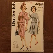1960s Butterick Skirt and Jacket Pattern 2258 Sz 12 Bust 32 - 1960s Butterick / 60s Butterick / 19  / Butterick Pattern