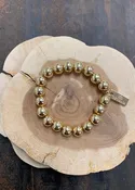 Cecelia 10mm Gold Round Single