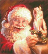 The Christmas Candle Cross Stitch By Dona Gelsinger
