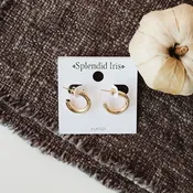 Classic Gold Chunky Hoops — EM Studio
