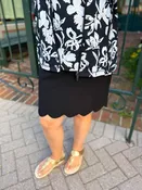 Bangladine by Lulu B Black Scallop Skort