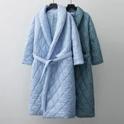 Autumn Winter Fashion Women Puffer Coat Oversized Maxi Robe Long Parka Casual Outerwear