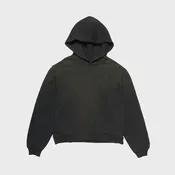 Acne Studios Fleece Logo Hoodie - Black