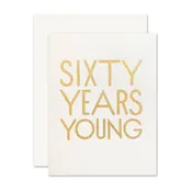 60 Years Young Card