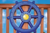 Deluxe Ships Wheel (19") Playset Accessory