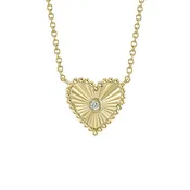0.02 ctw Diamond Heart Necklace