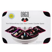 MAKEUP STORAGE ORGANIZER CASE BLACK AND PINK