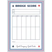 Bridge Scorecard Notepad