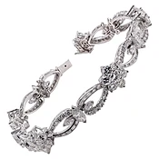 1960s Diamond Platinum Cocktail Bracelet