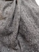 Novelty jacquard cotton, black/gray - $17/yd