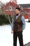 Artemis Vest - Brown Corduroy