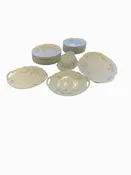 22 Piece Assorted  Plate Set Of White Vintage "Carlsbad Austria" Dinnerware