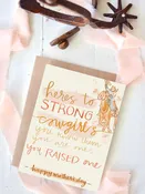 Here's To Strong Cowgirls Mother's Day Western Greeting Card