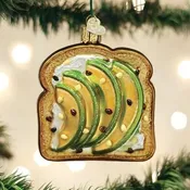 Avocado Toast Ornament – Trendy & Tasty Breakfast Favorite